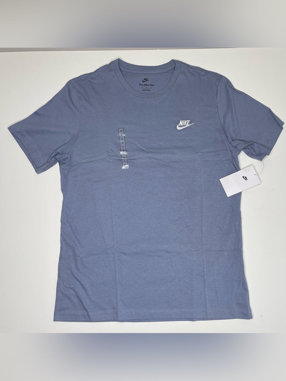 NEW Men's Nike Sportswear Club T-Shirt 100% Cotton (Muted Blue) MEDIUM